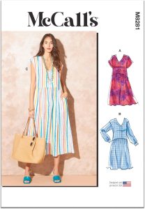 McCall's Easy to Make Misses' Sun Dresses Sewing Pattern Packet, Design Code M8281, Sizes XS-S-M-L-XL-XXL, Multicolor