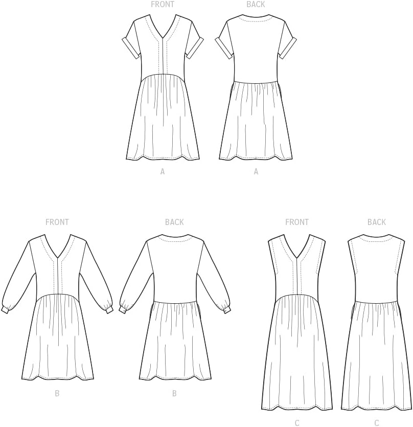 McCall's Easy to Make Misses' Sun Dresses Sewing Pattern Packet, Design Code M8281, Sizes XS-S-M-L-XL-XXL, Multicolor - Image 3