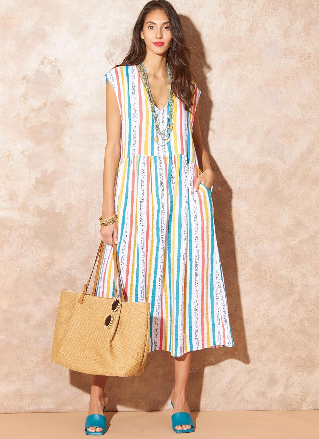 McCall's Easy to Make Misses' Sun Dresses Sewing Pattern Packet, Design Code M8281, Sizes XS-S-M-L-XL-XXL, Multicolor - Image 4